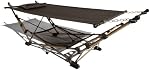 Strathwood Portable Folding Hammock with Carry Bag, Chocolate with Champagne Frame