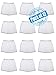 Men's 12 Pack Knit Cotton Jersey Boxer Sleep Shorts
