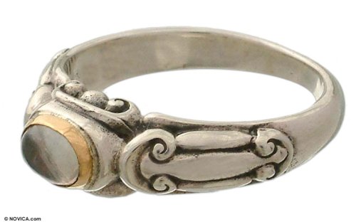 Moonstone ring Swirls and Ring Size)