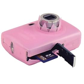 Delkin Snug-It, Silicone Digital Camera Skin for the Canon SD1000 and Ixus 70, Pink, with Neck and... by Delkin