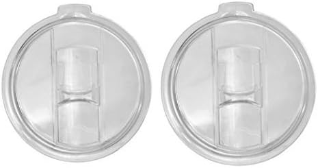 Spill / Splash Proof Resistant Lids with Slider Closure for 30 oz. Tumblers - 2 Pack