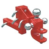 Hitch - Rite Multi Ball Mount with Clevis and Vertical Adjustment Red by HITCH-RITE