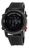 Burberry Men’s BU7704 Endurance Black Multifunctional Dial Watch