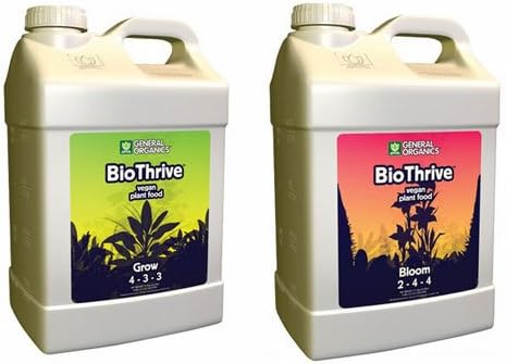 Vegan Plant Food Combo, Grow 4-3-3 and Bloom 2-4-4, 2.5 Gallons Each