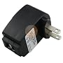 Eforcity Universal Black 2 Port USB Travel Charger Adaptor for iPhone / iPod / PDA / Digital Camera
