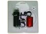 GSI Super Quality Headlight and Rear Light Combo Set For Bike, Bicycle and Motorbike - 6 Bright LED Bulbs - Mounting Brackets Included