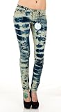 Truck Jeans Be Free Tie Dye Jeggings - Blue & White