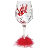 Lolita Hot Mama Claus Wine Glass