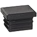 Kapsto 270 R 3025 1.5 - 2 Polyethylene Rectangular Plug, Black, 30x25 mm (Pack of 100)