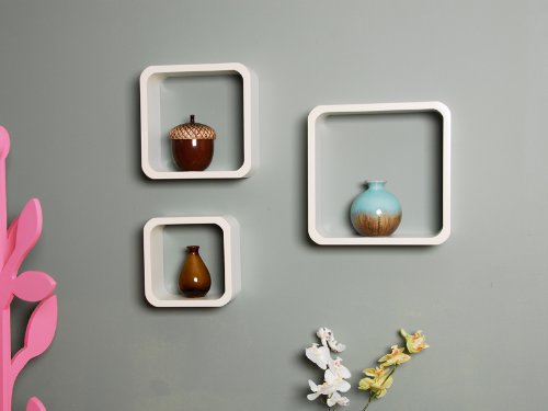 Welland 3pcs Cosmos Wall Cube Shelf Display Shelving Set A3 White New