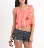Nollie Womens Super Cropped Fly Back Tank