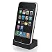 Trendline24 Mini Hotsync Tischladestation mit Audio Ausgang und Dockconnector Anschluss (schwarz) f�r Apple iPhone 3G / iPhone 3GS -inkl.samtweichem Transportbeutel