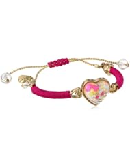 Betsey Johnson "Bracelet Boost" Candy Filled Heart Friendship Bracelet, 9.5"