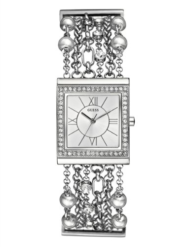GUESS Silver Silk Watch