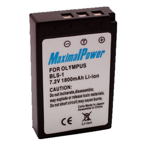 Maximal Power DB OLY BLS-1 Replacement Battery for Olympus Digital Camera/Camcorder - Black