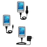 Deluxe Kit for the HP iPAQ hx2495 / hx 2495 includes a USB cable with Car and Wall Charger - uses Gomadic TipExchange Technology