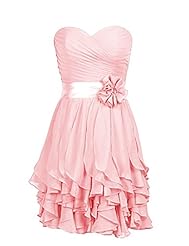 Chiffon Sweetheart Evening Dress/Homecoming Dress/Bridesmaid Dress/Prom Dress/Wedding Party Dress 