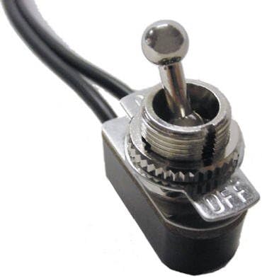 Gardner Bender GSW-125BP Electrical Toggle Switch, SPST, ON-OFF, 6 A/125V AC, 6 inch Wire Terminal