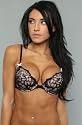 Betsey Johnson The Bump M' Up Bra in Raven Black,Intimates for Women