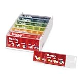 from Anabox Anabox Weekly Pill Organiser - Rainbow Model 09 120 8099