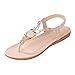 Fashion Brand Best Show Women's Summer Style Elastic T-strap Bohemia Beaded Owl Flat Sandals