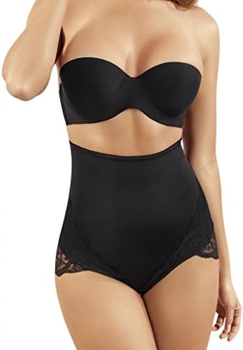 Moldeate 6111 Push UP and Tummy Control Panty Color Black with Lace