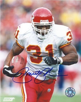Priest Holmes Autographed / Signed 8x10 Photo- Kansas City Chiefs