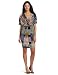 Donna Morgan Women's Printed Batwing Dress, Orange Fusion, 10