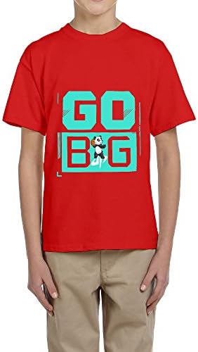 Dude Perfect Go Big Panda Youth Comfort Short O-neck Shirt Red