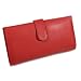 Leather Money Organizer/Wallet: Red