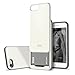 DesignSkin iPhone 7 Case Design Skin Slider [S1] Card Slot Shock Absorption Shockproof 3-Layer Protective Cover/Holder/Wallet Case/Heavy Duty Bumper - Pearl White
