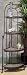 62" High 4-Tier Metal Corner Rack with Country Style Wicker Shelves (2 Piece Set)