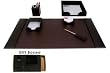 Econo-Line Brown Leather 6Pc Desk Set