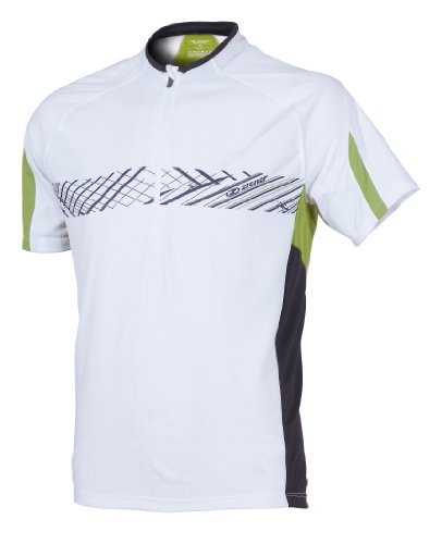 Ziener Herren Biketrikot Campero, white/peridot, 46 Preisvergleich