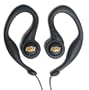 Oklahoma State SportClip Earphones with Wind Up Storage Case for MP3, CD, DVD Players, Black