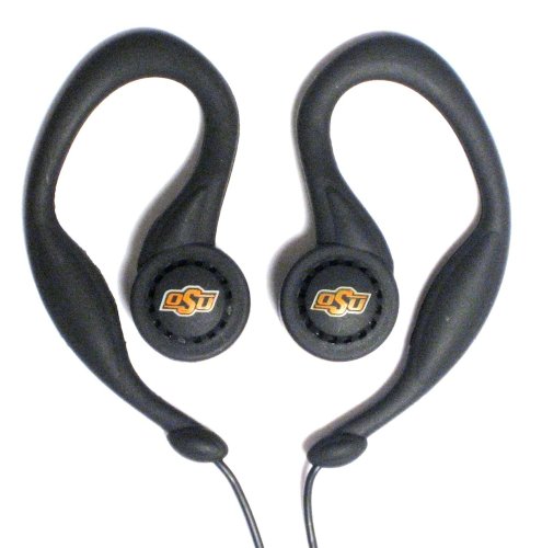 Oklahoma State SportClip Earphones Players Black