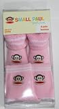 Small Paul by Paul Frank Two Pair Booties Light Pink And White 0-12 Months