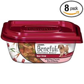 Beneful Prepared Meals Beef Stew Dog Food, 10-Ounce Plastic Containers (Pack of 8)