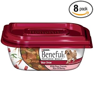 Beneful Dog Food Prepared Meals Beef Stew Dog Food, 10-Ounce Plastic Containers (Pack of 8)