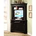 Riverside Crossroads Corner Laptop/Computer Cabinet with Optional Hutch - Black - RVS1236
