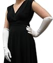 SALE Elegant and Fabulous! Silk Lovers 12-Button Gloves in White
