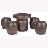 信楽焼 窯肌20号　テーブル5点セット