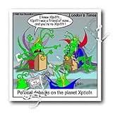 Londons Times Funny Society Cartoons - Alien Political Debates - Iron on Heat Transfers