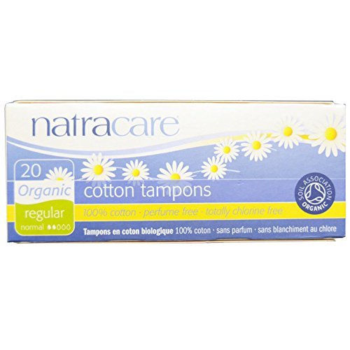 Cotton Tampon w, out Applicator Regular 20 Ct, 6 boxes (120 Tampons Total)