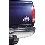 Bully TT-201 Ford Oval Tribal Flame Trim - Stainless Steel, 6 inch