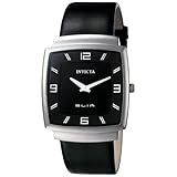 Invicta Men's 5131 Slim Collection Square Black Leather Watch