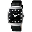 Invicta Men's Slim Collection Square Black Leather Watch #5131