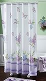 Lilac & Butterflies Bathroom Shower Curtain