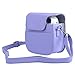 Katia Camera Case Bag Compatible for Fujifilm Instax Mini 11/9/ 8+/ 8 Instant Film Camera with Shoulder Strap and Photo Accessories Pocket - Purple Alpaca
