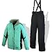 Kinderskianzug Skianzug f&uuml;r M&auml;dchen Farbe: T&uuml;rkis/Schwarz Gr&ouml;&szlig;e 140    Snowboardjacke Snowboardhose Snowboardanzug Winterjacke       Toller zweiteiliger Skianzug von Outburst. Bestehend aus einer Skijacke und einer Skihose.       Details Jacke:        - verdeckter Brustrei&szlig;verschluss mit Klettverschluss, Druckkn&ouml;pfen und Klemmschutz am Hals    - reflektierende Streifen auf Vorder- und R&uuml;ckseite   - 4 Au&szlig;entaschen mit verdeckten Rei&szlig;verschl&uuml;ssen   - Skipasstasche am linken &Auml;rmel   - &Auml;rmelb&uuml;ndchen mit Gummizug und Klettverschluss    - hoher Kragen mit Softshell-Futter    - Kapuze mit Softshell-Futter (abtrennbar durch Rei&szlig;verschluss)    - abgestepptes Innenfutter (grau)    - Schneefang mit Gummizug und Druckkn&ouml;pfen (abtrennbar durch Rei&szlig;verschluss)   - elastischer Tunnelzug im Bund    - 1 Innentasche    - 1 verschlie&szlig;bare Handytasche       Details Hose:        - 2 vordere Taschen    - 1 Ges&auml;&szlig;tasche   - 2 Taschen am linken Bein   - alle Taschen mit verdeckten Rei&szlig;verschl&uuml;ssen   - Verdeckter Hosenschlitz mit Rei&szlig;verschluss und Druckknopf   - hoher Hosenbund mit Gummizug   - 5 G&uuml;rtelschlaufen    - Weitenregulierung am Bund durch Gummibund und Klettverschl&uuml;sse   - verstellbare, dehnbare Tr&auml;ger   - Beinabschluss mit Rei&szlig;verschluss f&uuml;r den Schneefang    - Bein-Schneefang mit Gummizug und Halteschlaufe f&uuml;r Skistiefel oder Boots          Material      Oberstoff: 100% Polyamid    Wattierung: 100% Polyester    Futter: 100% Polyester       Eigenschaften      Winddicht: ja   Atmungsaktiv: ja   Wasserabweisend: ja   Schmutzabweisend: ja         Pflegehinweise      Waschen bei 30�C (schonend)    Nicht bleic